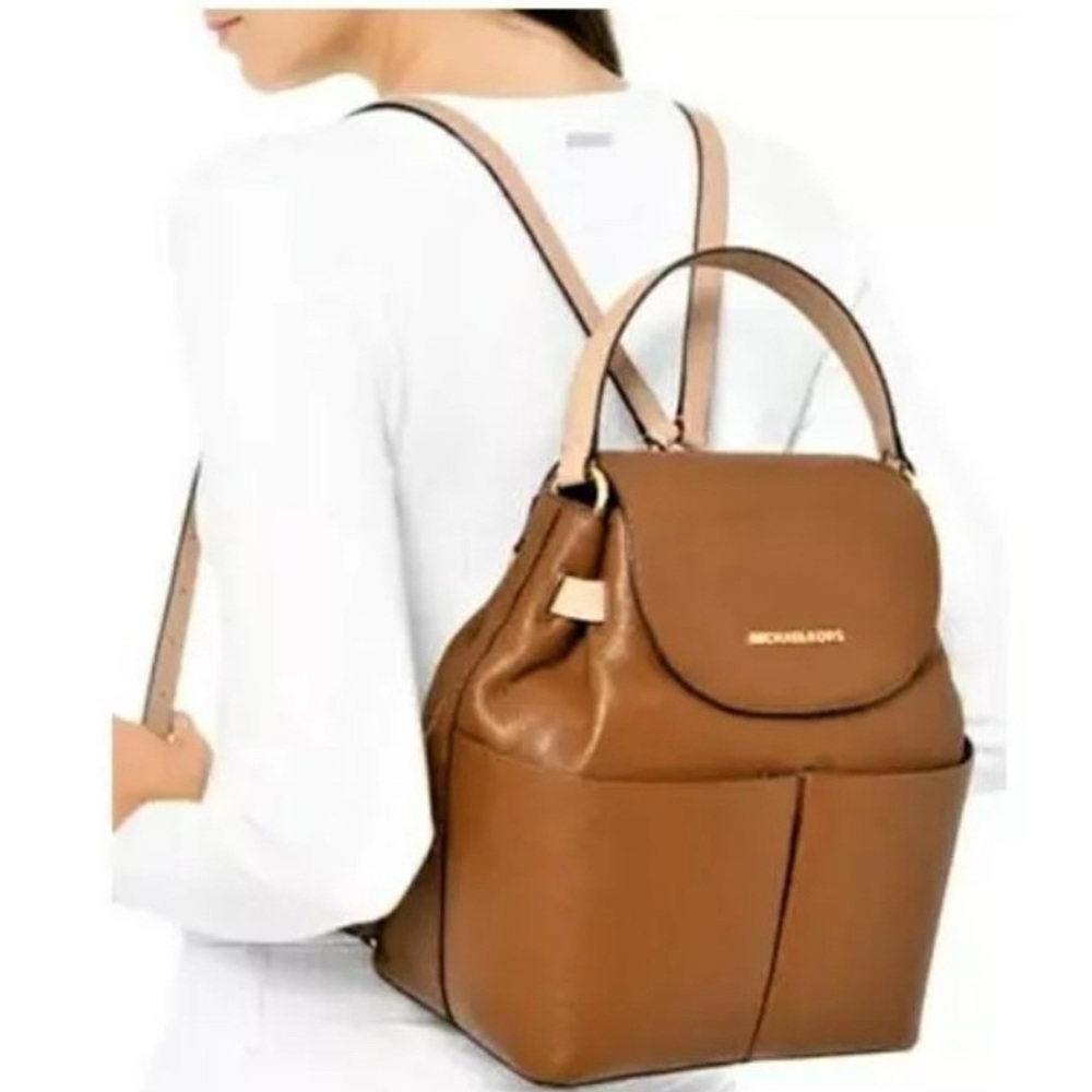 Michael Kors Bedford Large Convertible Acorn/Gold Backpack